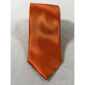 Webley Pure 100% Silk Neck Tie Orange